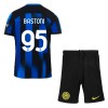 Maglia ufficiale Inter Milan Bastoni 95 Casa 2023-24 per Bambino